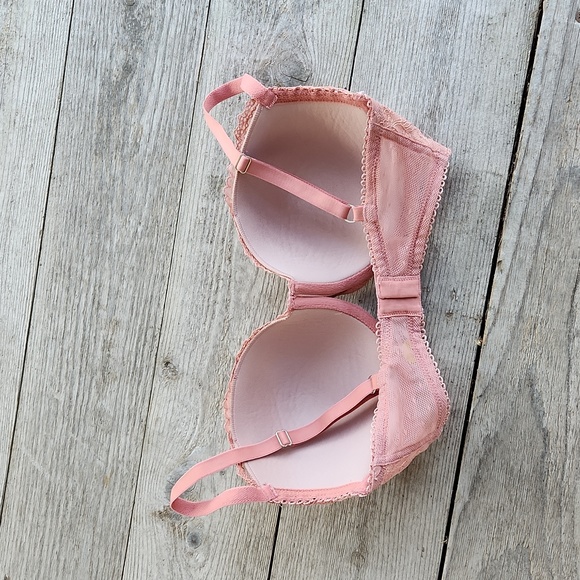 Victoria's Secret Rhinestone Lightly Lined Demi Bra 32DDD Like New Lace Sexy - Picture 4 of 7